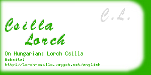 csilla lorch business card